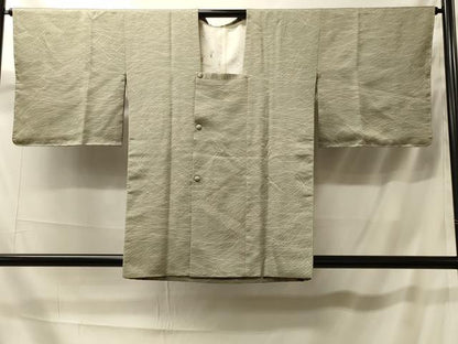 平和屋着物＃道行コート　芝草文　正絹　逸品　未使用　CABK3443in