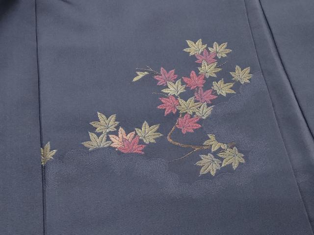 平和屋着物＃羽織 寿光織 枝楓文 金糸 正絹 逸品 CABK3450in