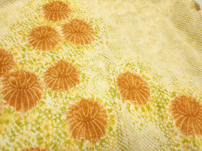 平和屋着物＃羽織 総絞り 舞花文 暈し染め 正絹 逸品 CABK3452in