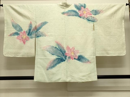 平和屋着物＃羽織　総絞り　草花文　暈し染め　正絹　逸品　未使用　CABK3453in
