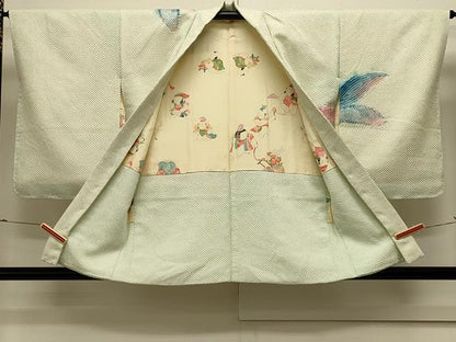 平和屋着物＃羽織　総絞り　草花文　暈し染め　正絹　逸品　未使用　CABK3453in