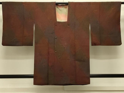 平和屋着物＃道行コート　花菱文　正絹　逸品　CABK3454in