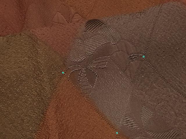 平和屋着物＃道行コート　花菱文　正絹　逸品　CABK3454in