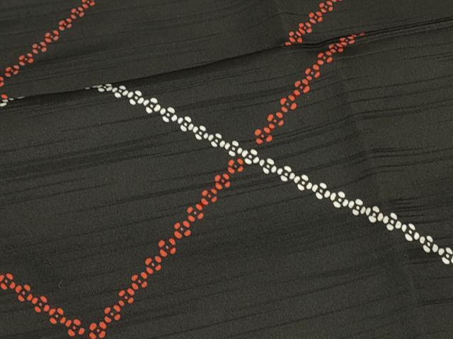平和屋着物＃道行コート　幾何学文様　正絹　逸品　CABK3466in