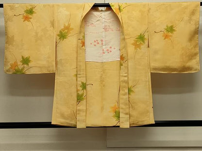 平和屋着物＃羽織　地紋起こし　枝楓文　暈し染め　正絹　逸品　未使用　CABK3474in