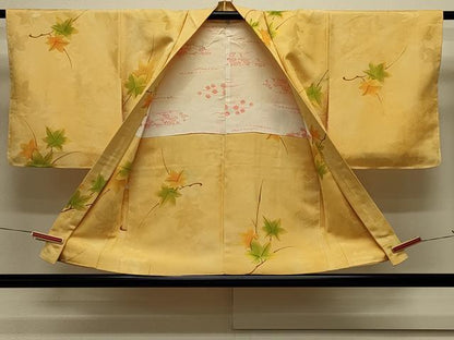 平和屋着物＃羽織　地紋起こし　枝楓文　暈し染め　正絹　逸品　未使用　CABK3474in
