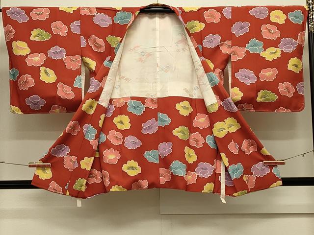 平和屋着物＃道行コート　舞花文　暈し染め　正絹　逸品　未使用　CABK3476in