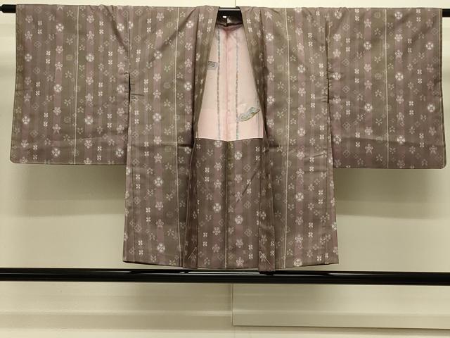平和屋着物＃本場大島紬　羽織　花間道　正絹　逸品　未使用　CABK3488in