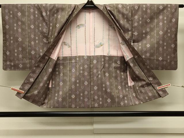 平和屋着物＃本場大島紬　羽織　花間道　正絹　逸品　未使用　CABK3488in