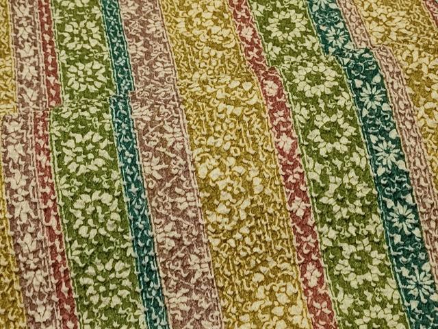 平和屋着物＃羽織 総絞り 草花間道 正絹 逸品 CABK3490in