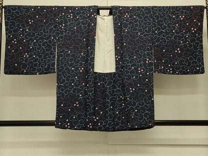 平和屋着物＃羽織 絞り 花唐草文 正絹 逸品 CABK3494in