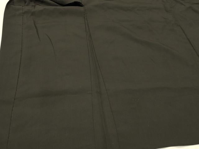 平和屋着物＃男性 長羽織 黒紋付き 正絹 逸品 CABK3496in