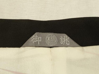 平和屋着物＃道行コート　絞り　地紋起こし　幾何学文様　正絹　逸品　CABK3505in