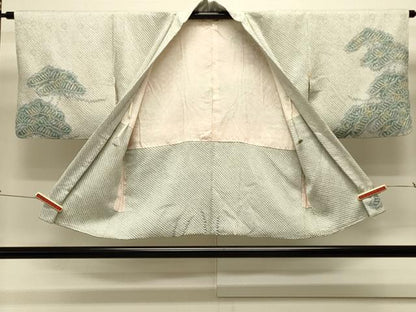 平和屋着物＃羽織 総絞り 枝松文 正絹 逸品 CABK3506in