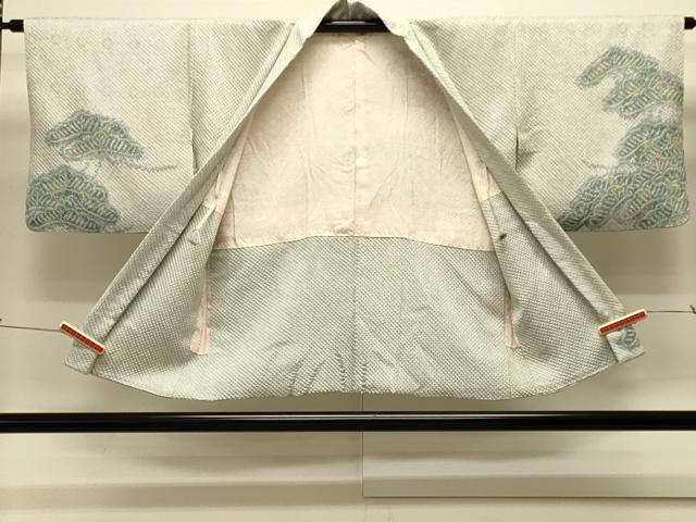 平和屋着物＃羽織 総絞り 枝松文 正絹 逸品 CABK3506in
