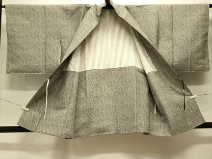 平和屋着物＃道中着　流線文　正絹　逸品　未使用　CABK3523in