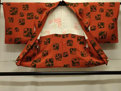 平和屋着物＃羽織 総絞り 色紙文 正絹 逸品 未使用 CABK3527in