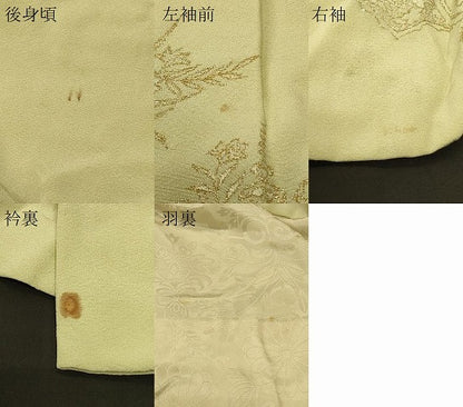 平和屋着物＃羽織 寿光織 洋花唐草文 金銀糸 正絹 逸品 CABK3531in