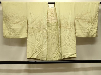 平和屋着物＃羽織 寿光織 洋花唐草文 金銀糸 正絹 逸品 CABK3531in