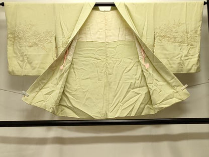 平和屋着物＃羽織 寿光織 洋花唐草文 金銀糸 正絹 逸品 CABK3531in