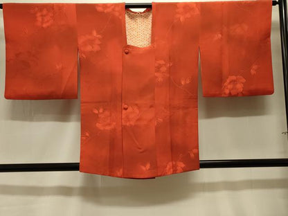 平和屋着物＃道行コート　地紋起こし　枝花文　暈し染め　正絹　逸品　CABK3537in
