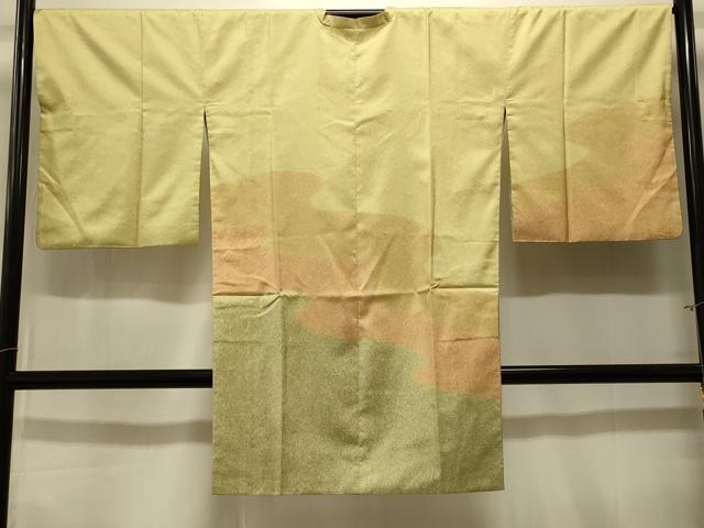 平和屋着物＃本場染大島紬　道行コート　霞文　ロング丈　正絹　逸品　CABK3540in