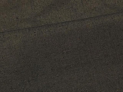 平和屋着物＃男性　羽織　紬地　黒地　正絹　逸品　CABK3541in