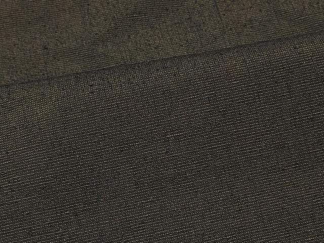平和屋着物＃男性　羽織　紬地　黒地　正絹　逸品　CABK3541in