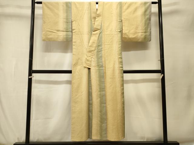 平和屋着物＃上質な紬　単衣　間道　正絹　逸品　CABK3546in