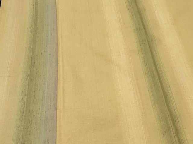 平和屋着物＃上質な紬　単衣　間道　正絹　逸品　CABK3546in