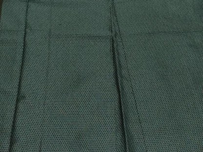 平和屋着物＃男性　長羽織　紬地　80亀甲　総詰め　羽裏：虎・龍　正絹　逸品　CABK3567in