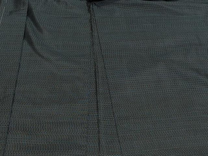 平和屋着物＃男性　本場大島紬　長羽織　格子　正絹　逸品　未使用　CABK3569in