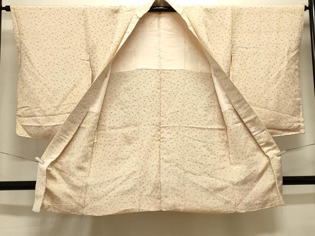 平和屋着物＃長羽織 寿光織 舞花文 銀糸 正絹 逸品 CABK3587in