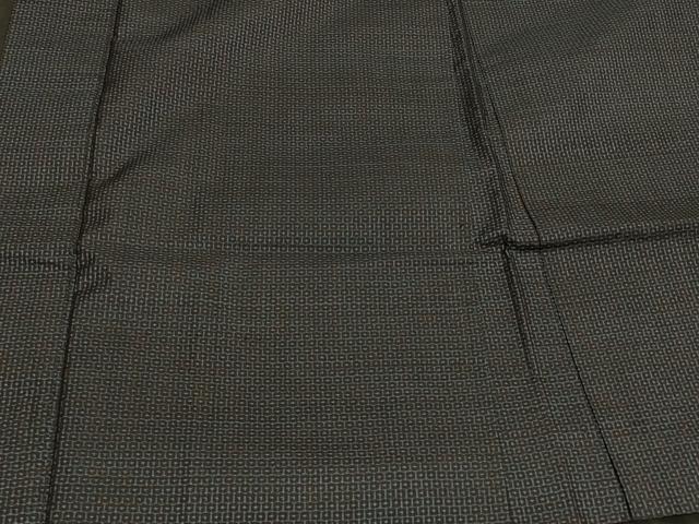 平和屋着物＃男性　本場大島紬　長羽織　80亀甲　総詰め　羽裏：龍　正絹　逸品　CABK3588in