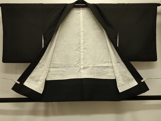 平和屋着物＃羽織 総刺繍 乱菊 黒地 金糸 洗える着物 CABK3589in