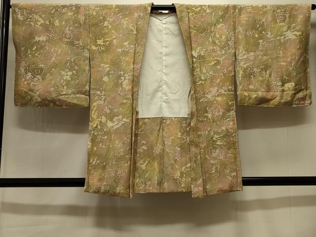平和屋着物＃羽織　風景文　暈し染め　正絹　逸品　未使用　CABK3590in