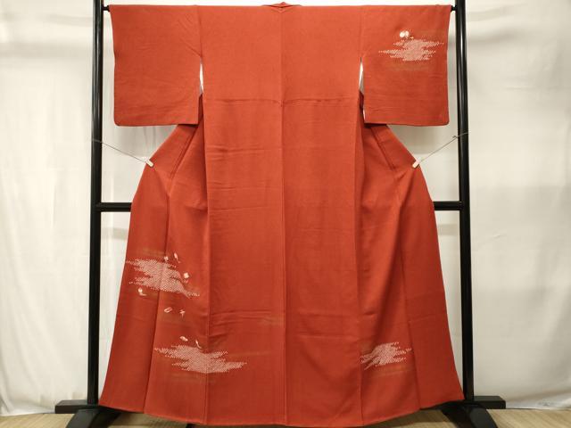 平和屋着物■訪問着　刺繍　絞り　宝尽くし文　金銀彩　正絹　逸品　CABK3604ev