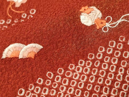 平和屋着物■訪問着　刺繍　絞り　宝尽くし文　金銀彩　正絹　逸品　CABK3604ev