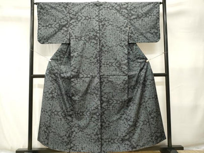 平和屋着物■本場大島紬　抽象文様　正絹　逸品　CABK3606ev