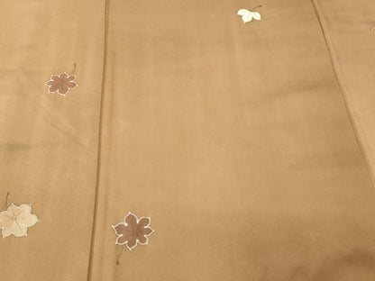 平和屋着物■訪問着　手描き　舞葉文　暈し染め　正絹　逸品　CABK3609ev
