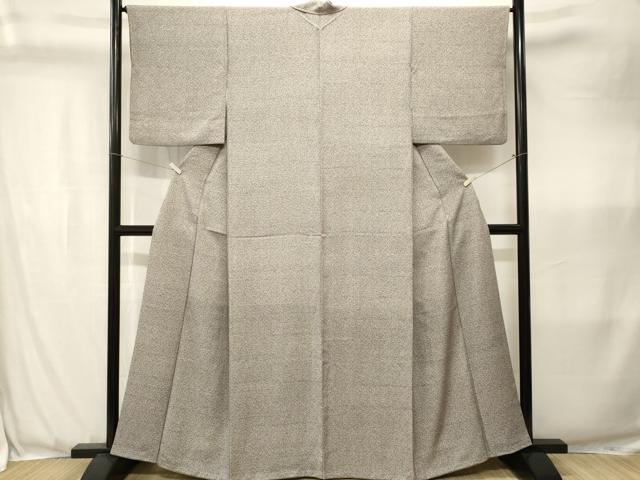 平和屋着物■上質な小紋　横段　小花尽くし　正絹　逸品　CABK3611ev