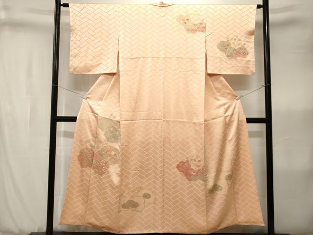 平和屋着物■訪問着　松竹梅桐文　金彩　正絹　逸品　CABK3615ev