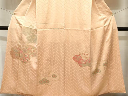 平和屋着物■訪問着　松竹梅桐文　金彩　正絹　逸品　CABK3615ev