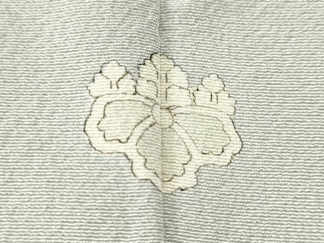 平和屋着物■上質な色無地　白花色　正絹　逸品　CABK3641ev