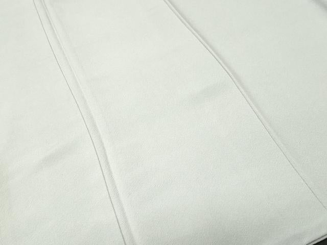 平和屋着物■上質な色無地　白花色　正絹　逸品　CABK3641ev