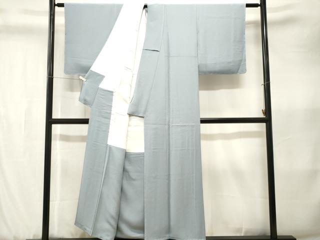 平和屋着物■上質な色無地　秘色色　正絹　逸品　未使用　CABK3642ev