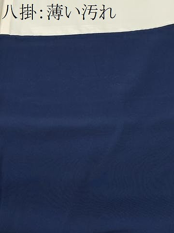 平和屋着物■上質な色無地　樹林地紋　紺青色　正絹　逸品　CABK3644ev