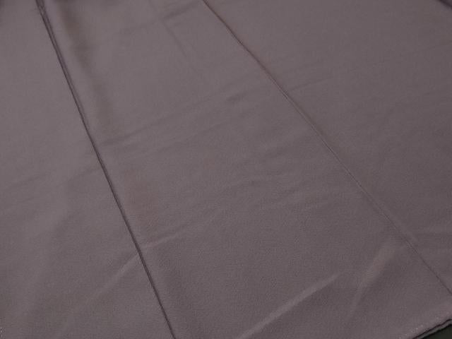 平和屋着物■上質な色無地　鳩羽色　正絹　逸品　CABK3645ev