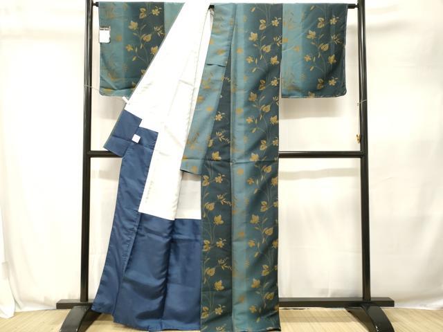 平和屋着物■小紋　枝花間道　暈し染め　洗える着物　CABK3664ev