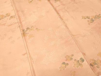 平和屋着物■上質な小紋　草花文　暈し染め　正絹　逸品　CABK3666ev